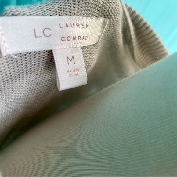 LC Lauren Conrad Eyelet Tulle Trim Sweater size M - Picture 3 of 8